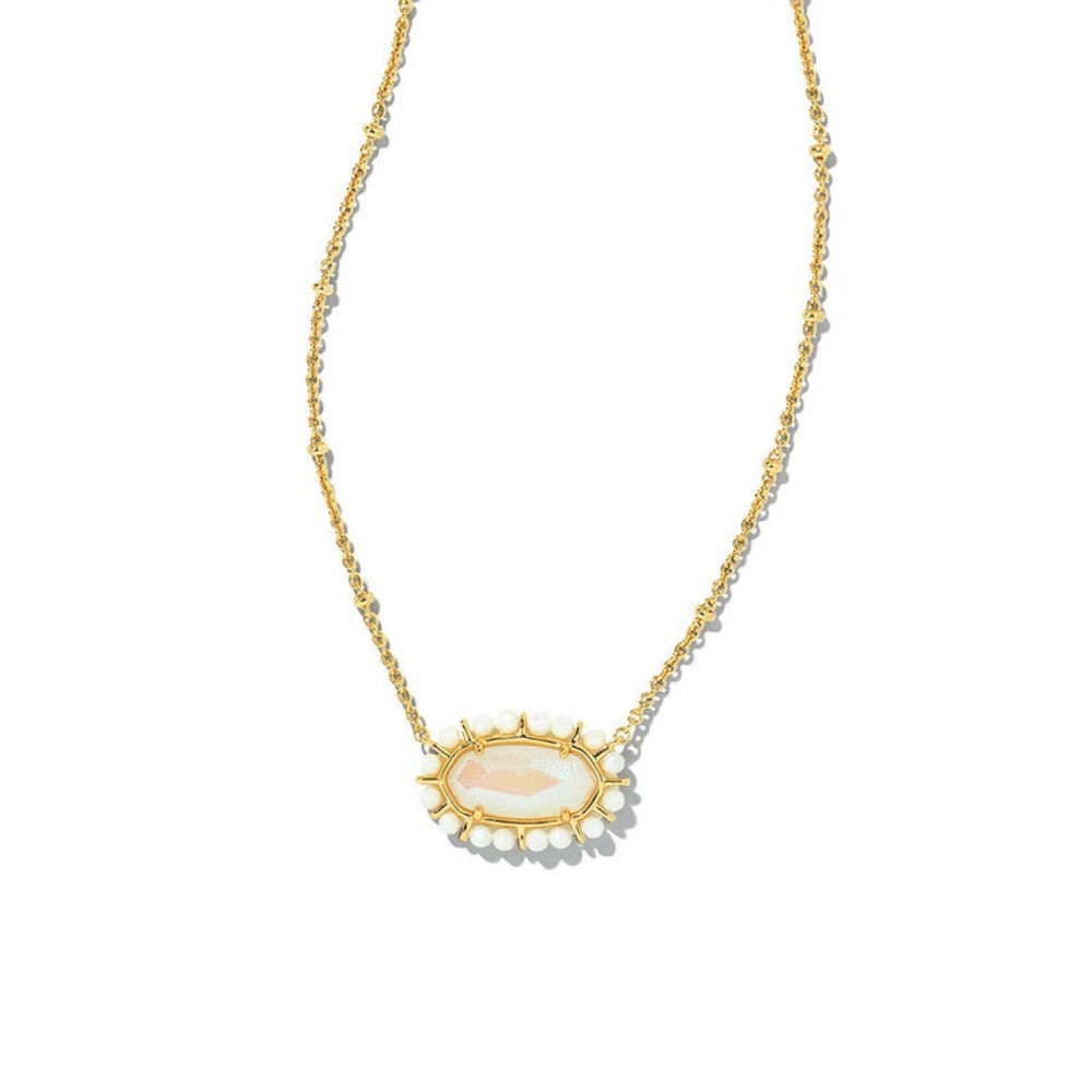Beaded Elisa Pendant Necklace